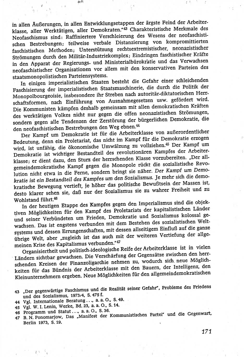 Marxistisch-leninistische (ML) Staats- und Rechtstheorie [Deutsche Demokratische Republik (DDR)], Lehrbuch 1980, Seite 171 (ML St.-R.-Th. DDR Lb. 1980, S. 171)