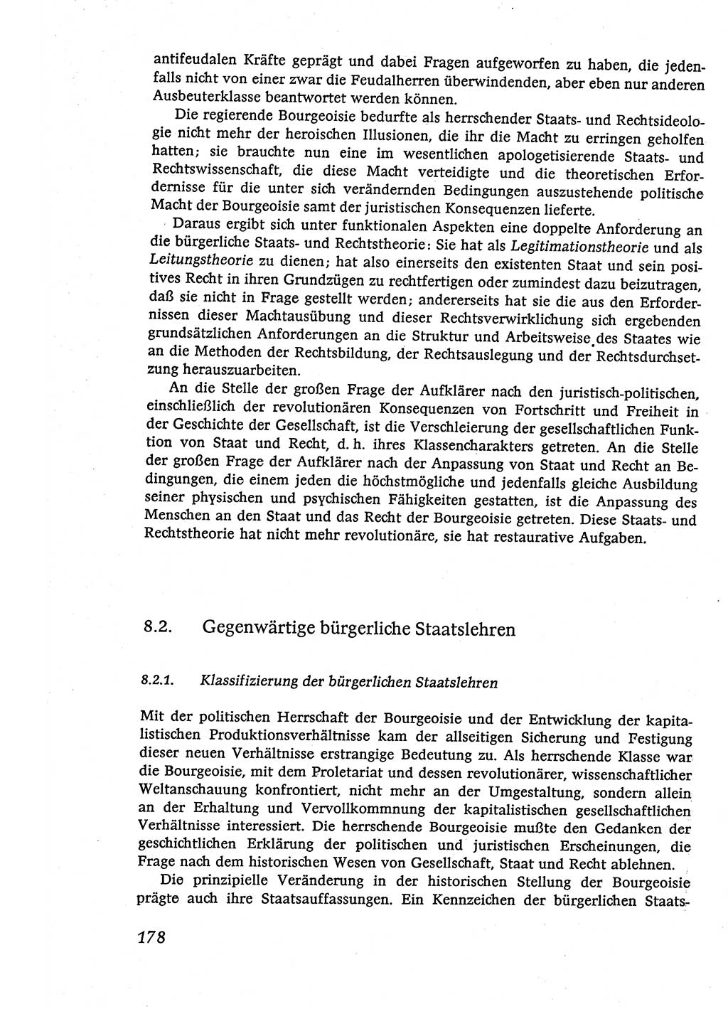 Marxistisch-leninistische (ML) Staats- und Rechtstheorie [Deutsche Demokratische Republik (DDR)], Lehrbuch 1980, Seite 178 (ML St.-R.-Th. DDR Lb. 1980, S. 178)