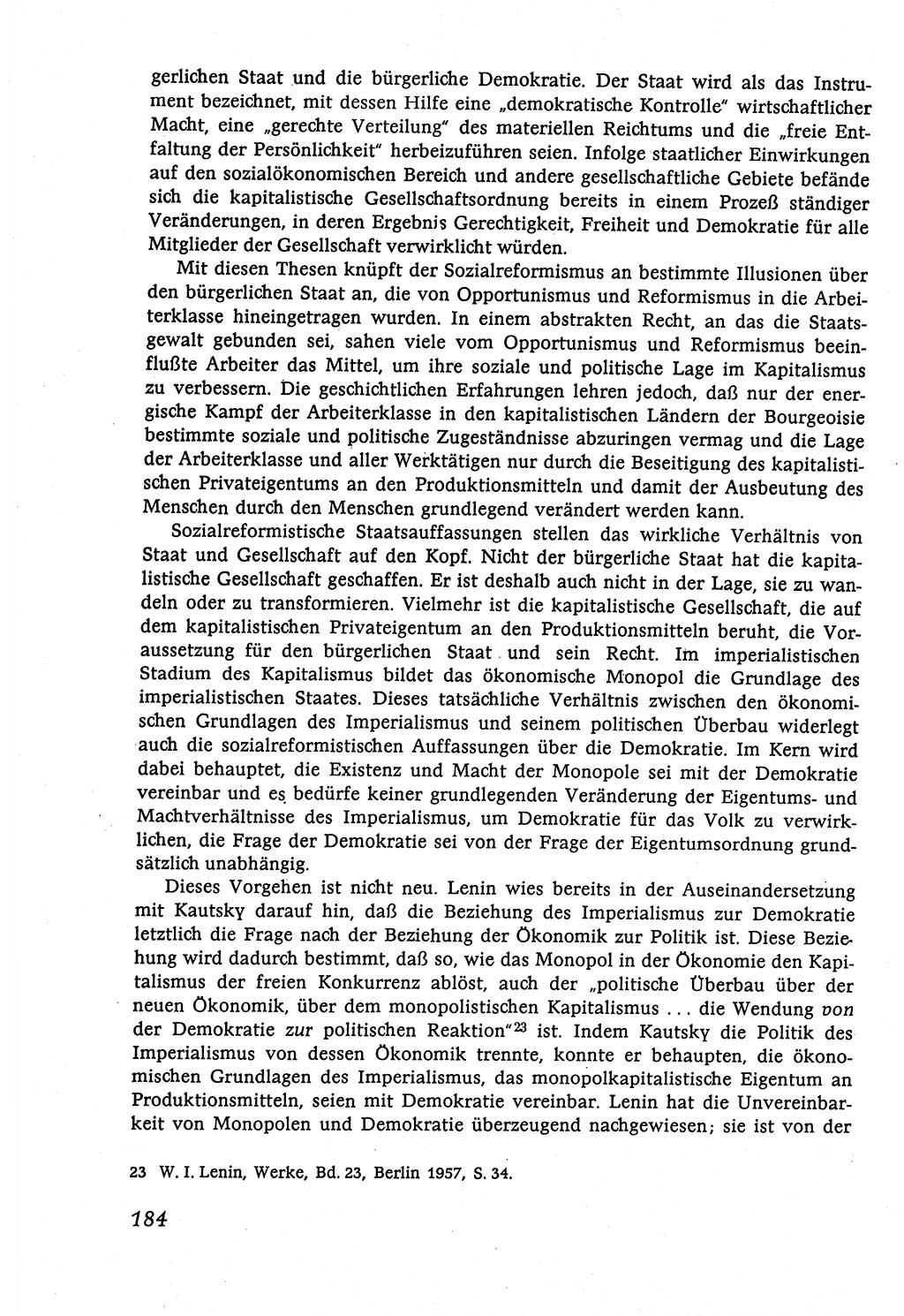 Marxistisch-leninistische (ML) Staats- und Rechtstheorie [Deutsche Demokratische Republik (DDR)], Lehrbuch 1980, Seite 184 (ML St.-R.-Th. DDR Lb. 1980, S. 184)