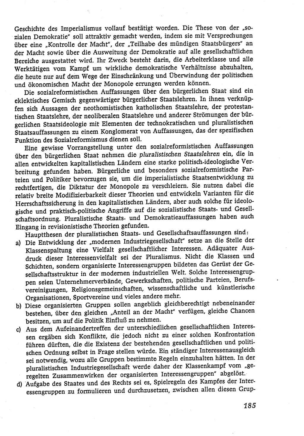 Marxistisch-leninistische (ML) Staats- und Rechtstheorie [Deutsche Demokratische Republik (DDR)], Lehrbuch 1980, Seite 185 (ML St.-R.-Th. DDR Lb. 1980, S. 185)