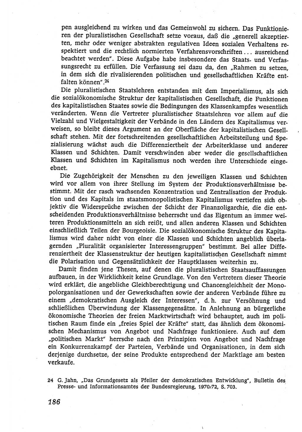 Marxistisch-leninistische (ML) Staats- und Rechtstheorie [Deutsche Demokratische Republik (DDR)], Lehrbuch 1980, Seite 186 (ML St.-R.-Th. DDR Lb. 1980, S. 186)