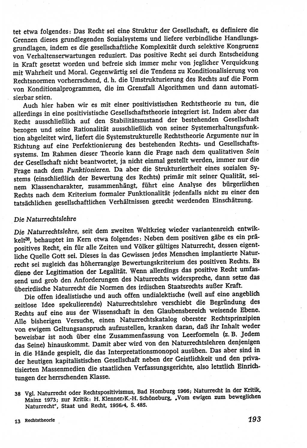 Marxistisch-leninistische (ML) Staats- und Rechtstheorie [Deutsche Demokratische Republik (DDR)], Lehrbuch 1980, Seite 193 (ML St.-R.-Th. DDR Lb. 1980, S. 193)