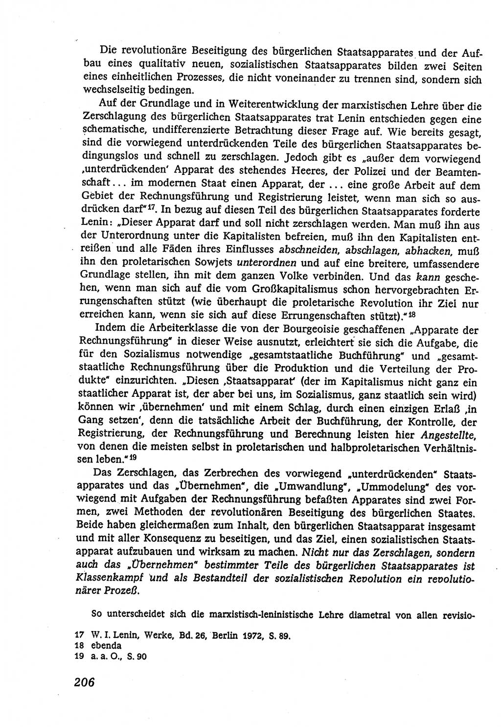 Marxistisch-leninistische (ML) Staats- und Rechtstheorie [Deutsche Demokratische Republik (DDR)], Lehrbuch 1980, Seite 206 (ML St.-R.-Th. DDR Lb. 1980, S. 206)