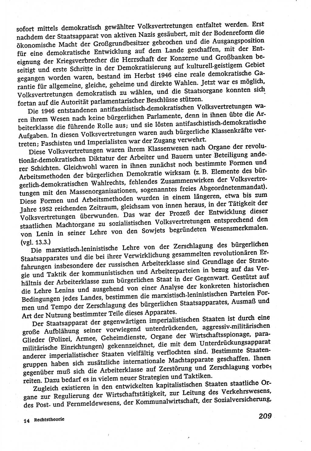 Marxistisch-leninistische (ML) Staats- und Rechtstheorie [Deutsche Demokratische Republik (DDR)], Lehrbuch 1980, Seite 209 (ML St.-R.-Th. DDR Lb. 1980, S. 209)
