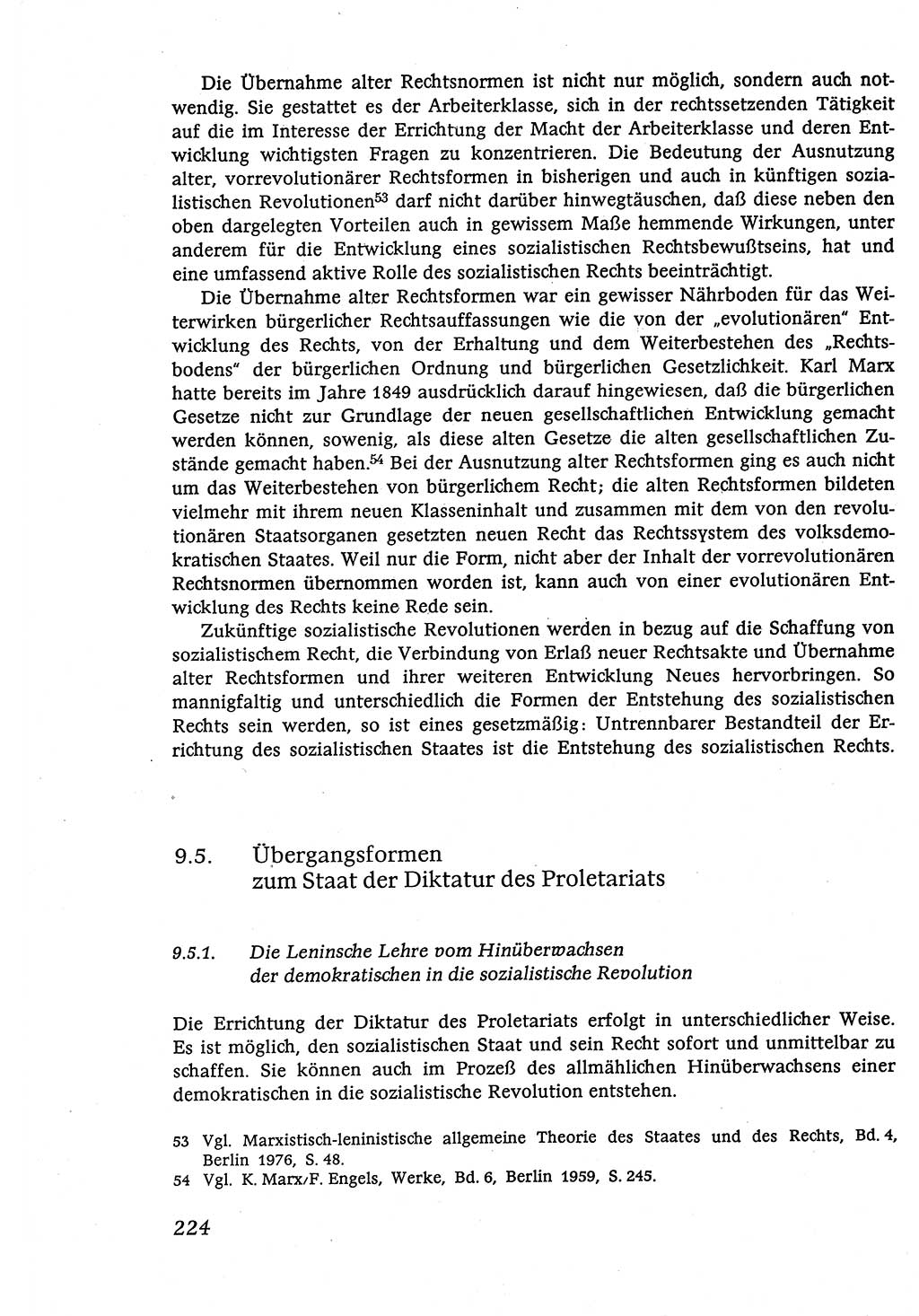 Marxistisch-leninistische (ML) Staats- und Rechtstheorie [Deutsche Demokratische Republik (DDR)], Lehrbuch 1980, Seite 224 (ML St.-R.-Th. DDR Lb. 1980, S. 224)