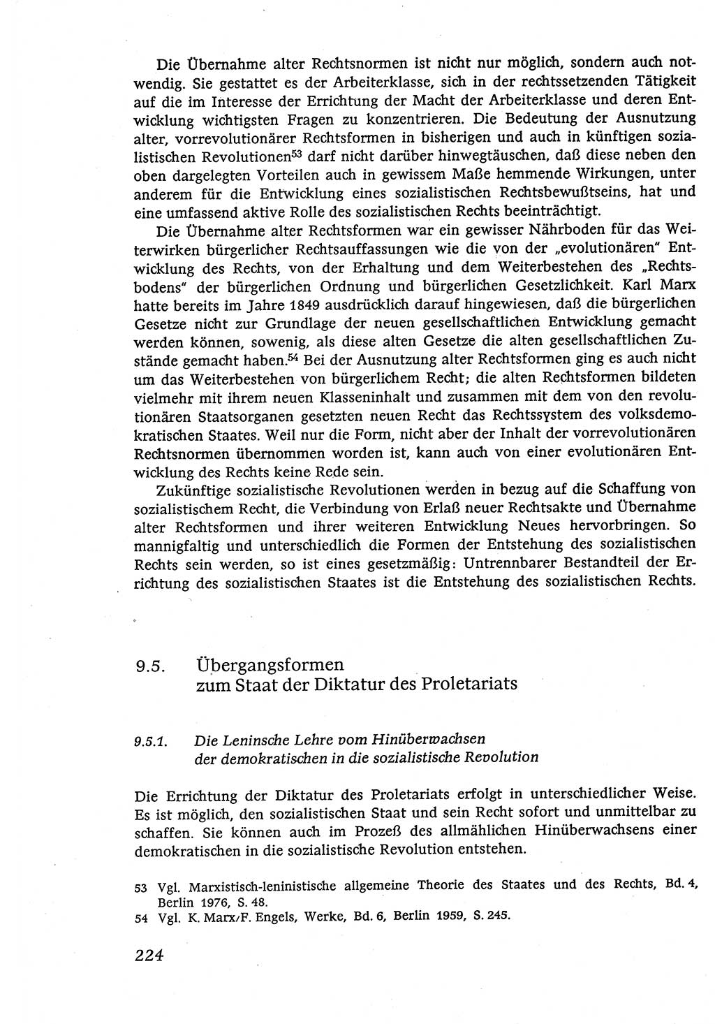 Marxistisch-leninistische (ML) Staats- und Rechtstheorie [Deutsche Demokratische Republik (DDR)], Lehrbuch 1980, Seite 224 (ML St.-R.-Th. DDR Lb. 1980, S. 224)