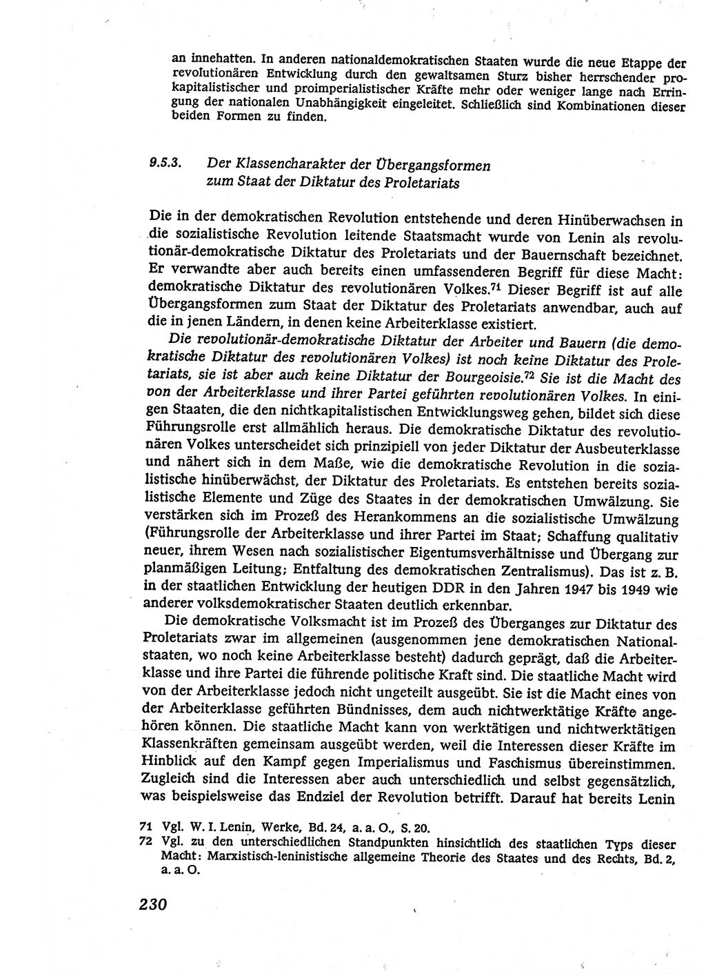 Marxistisch-leninistische (ML) Staats- und Rechtstheorie [Deutsche Demokratische Republik (DDR)], Lehrbuch 1980, Seite 230 (ML St.-R.-Th. DDR Lb. 1980, S. 230)