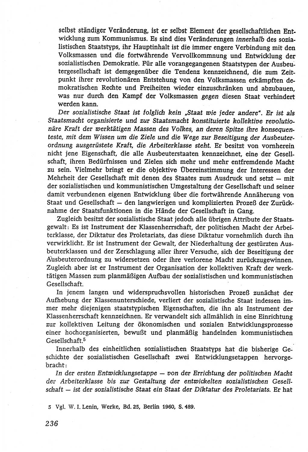 Marxistisch-leninistische (ML) Staats- und Rechtstheorie [Deutsche Demokratische Republik (DDR)], Lehrbuch 1980, Seite 236 (ML St.-R.-Th. DDR Lb. 1980, S. 236)