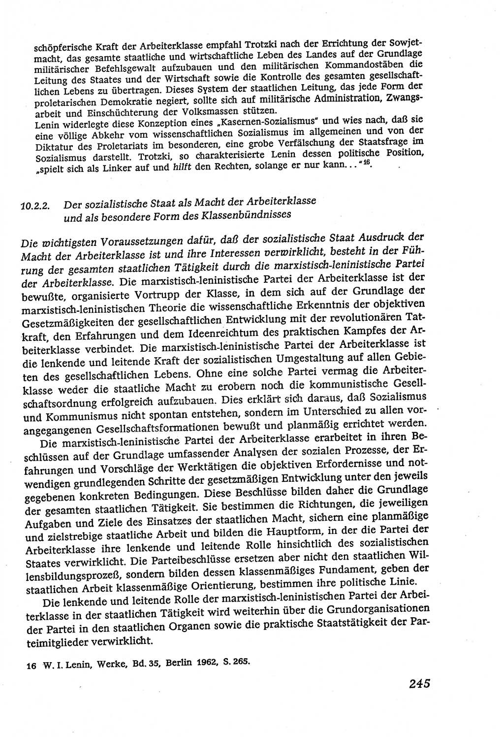 Marxistisch-leninistische (ML) Staats- und Rechtstheorie [Deutsche Demokratische Republik (DDR)], Lehrbuch 1980, Seite 245 (ML St.-R.-Th. DDR Lb. 1980, S. 245)
