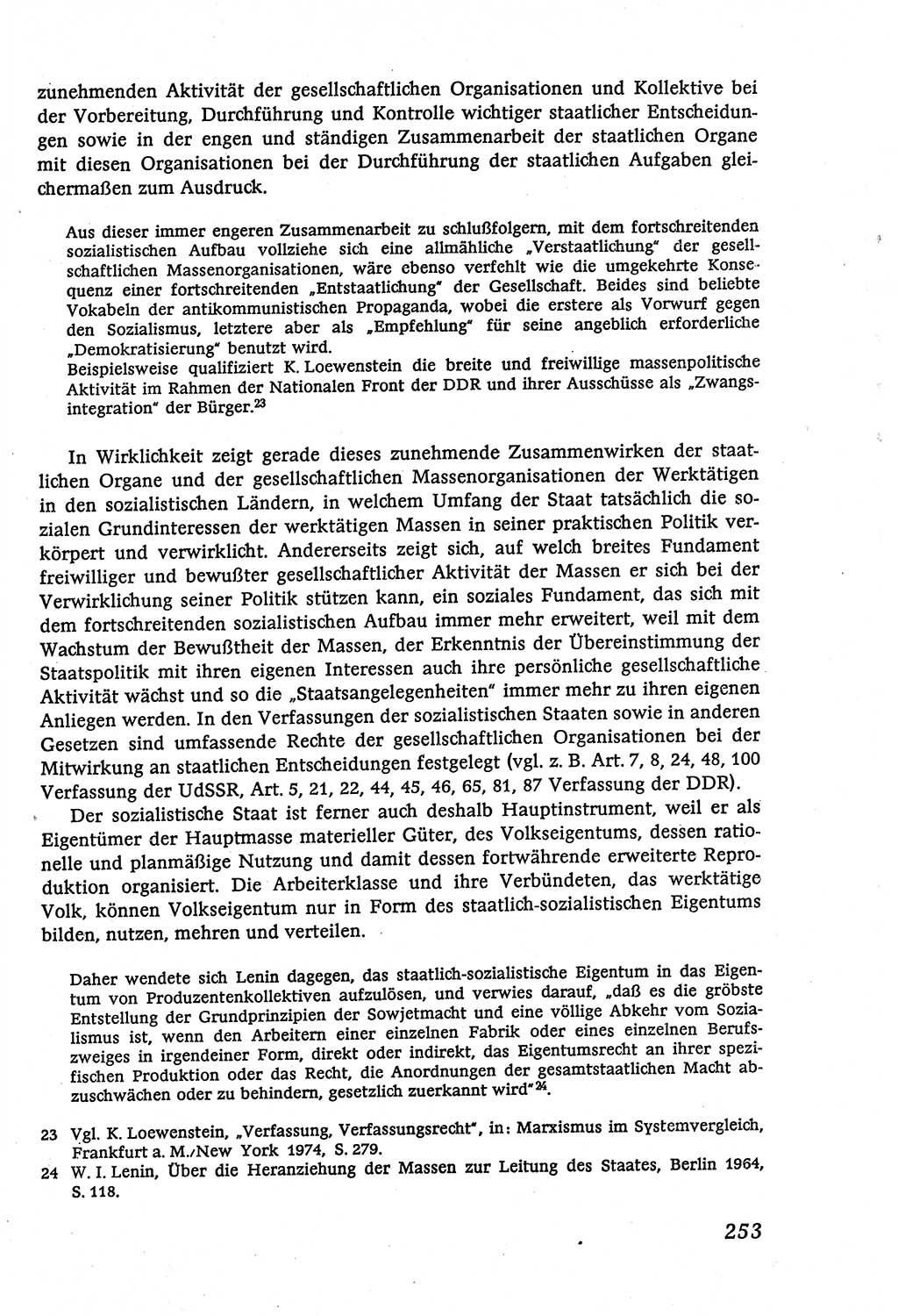 Marxistisch-leninistische (ML) Staats- und Rechtstheorie [Deutsche Demokratische Republik (DDR)], Lehrbuch 1980, Seite 253 (ML St.-R.-Th. DDR Lb. 1980, S. 253)