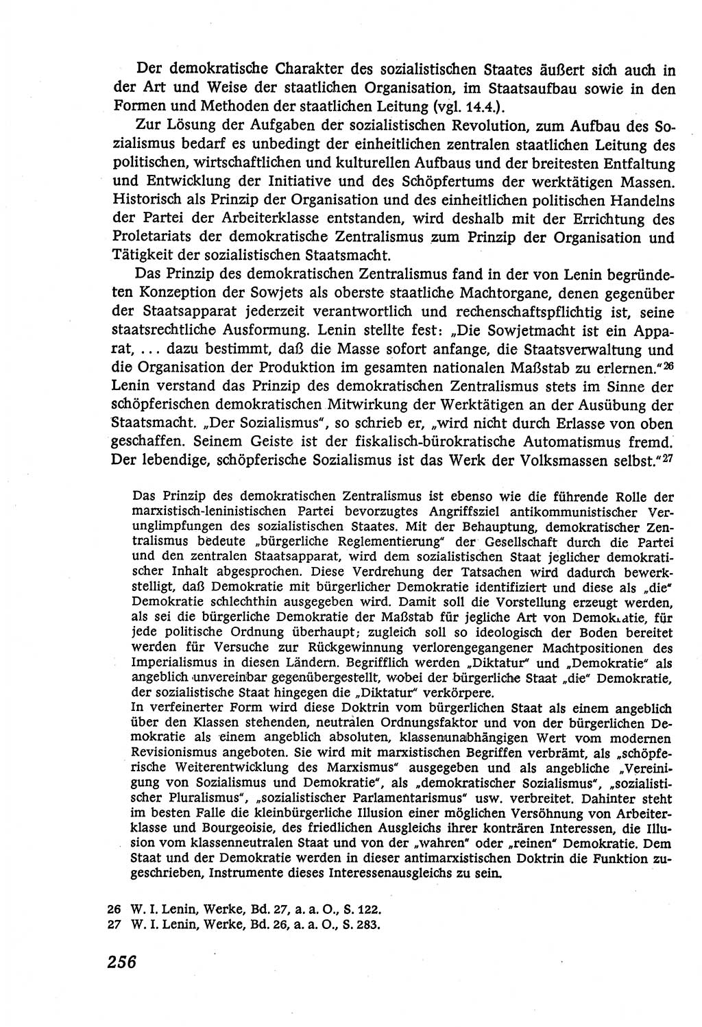 Marxistisch-leninistische (ML) Staats- und Rechtstheorie [Deutsche Demokratische Republik (DDR)], Lehrbuch 1980, Seite 256 (ML St.-R.-Th. DDR Lb. 1980, S. 256)