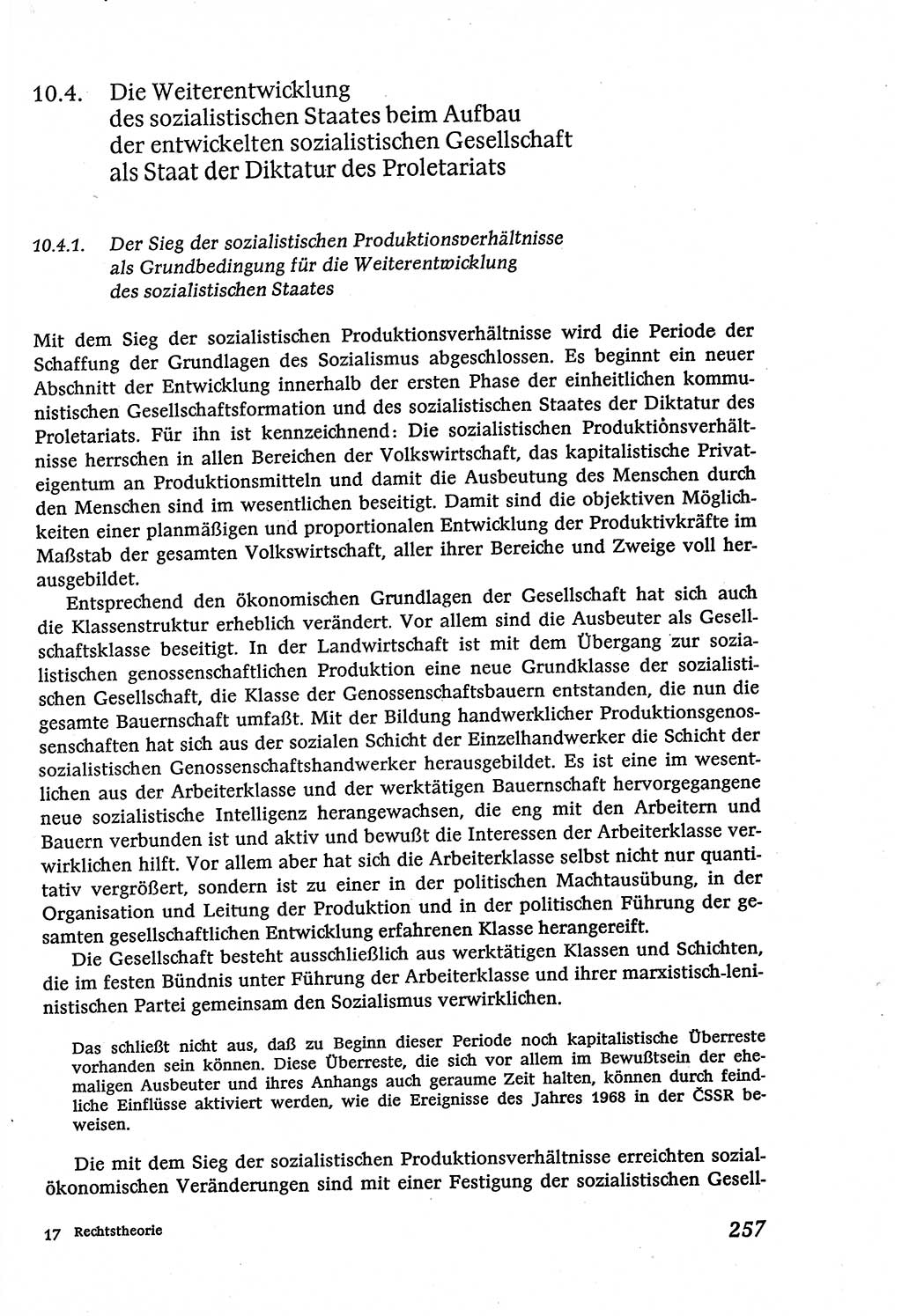 Marxistisch-leninistische (ML) Staats- und Rechtstheorie [Deutsche Demokratische Republik (DDR)], Lehrbuch 1980, Seite 257 (ML St.-R.-Th. DDR Lb. 1980, S. 257)