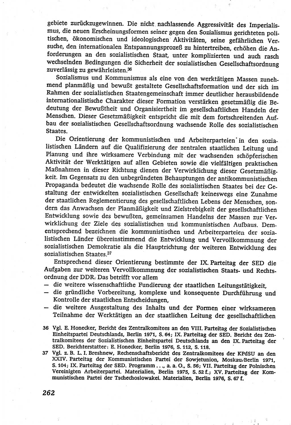Marxistisch-leninistische (ML) Staats- und Rechtstheorie [Deutsche Demokratische Republik (DDR)], Lehrbuch 1980, Seite 262 (ML St.-R.-Th. DDR Lb. 1980, S. 262)