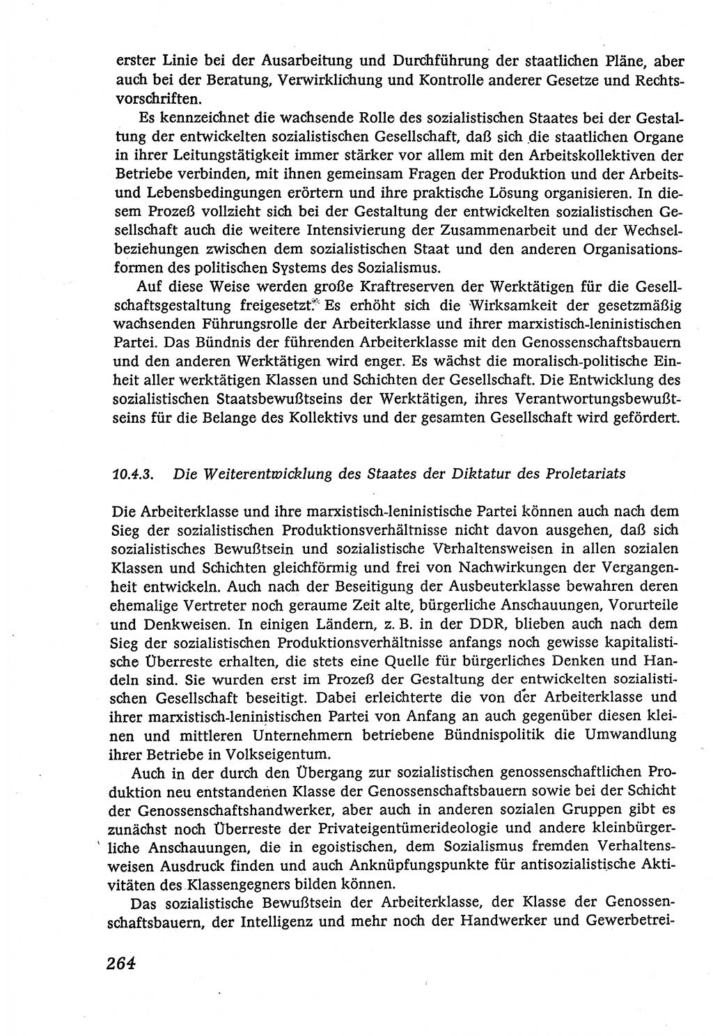 Marxistisch-leninistische (ML) Staats- und Rechtstheorie [Deutsche Demokratische Republik (DDR)], Lehrbuch 1980, Seite 264 (ML St.-R.-Th. DDR Lb. 1980, S. 264)