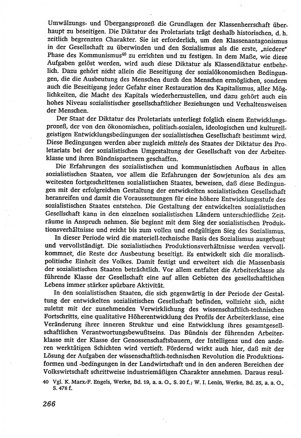 Marxistisch-leninistische (ML) Staats- und Rechtstheorie [Deutsche Demokratische Republik (DDR)], Lehrbuch 1980, Seite 266 (ML St.-R.-Th. DDR Lb. 1980, S. 266)