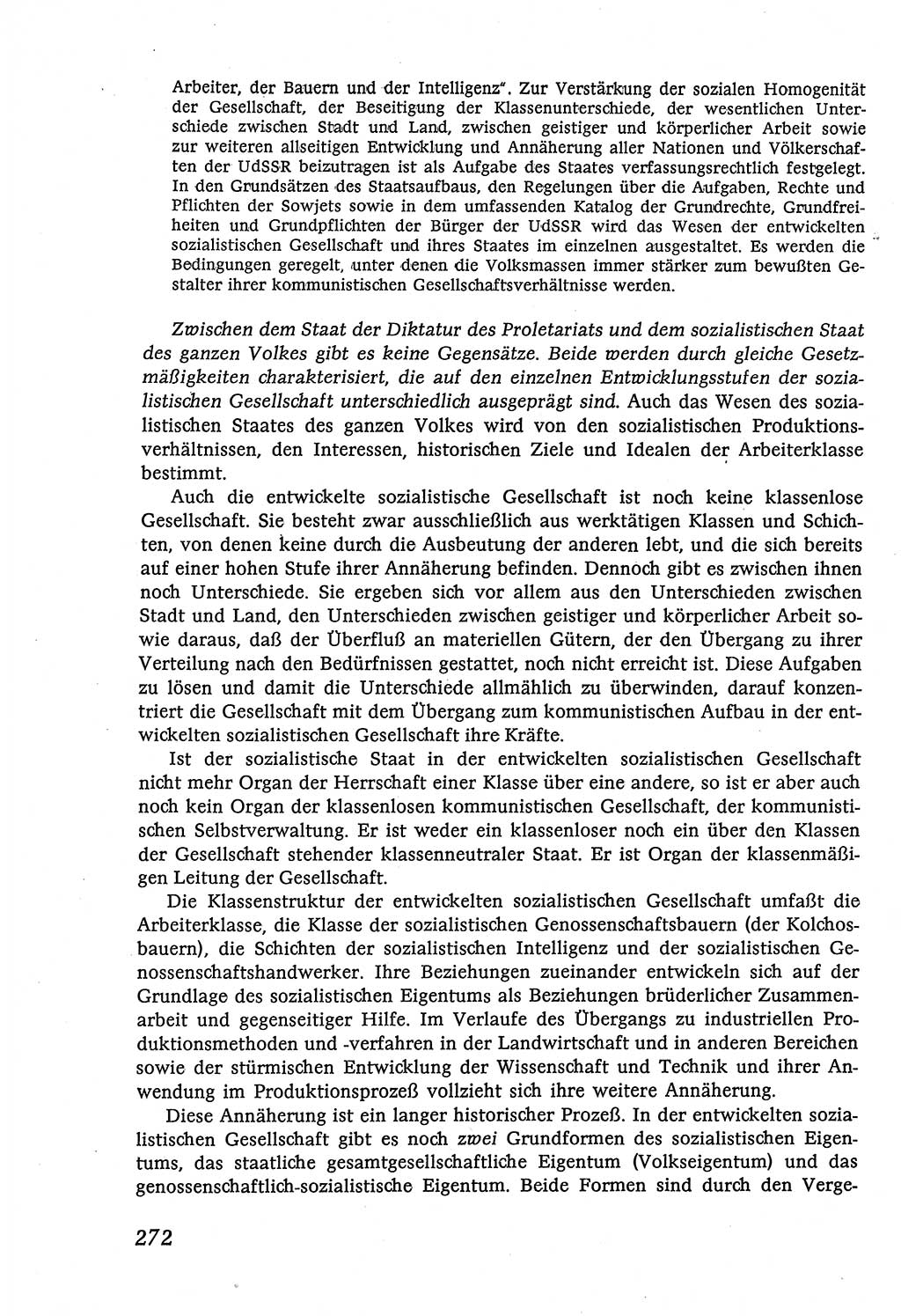 Marxistisch-leninistische (ML) Staats- und Rechtstheorie [Deutsche Demokratische Republik (DDR)], Lehrbuch 1980, Seite 272 (ML St.-R.-Th. DDR Lb. 1980, S. 272)
