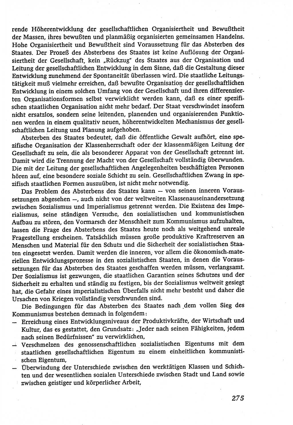 Marxistisch-leninistische (ML) Staats- und Rechtstheorie [Deutsche Demokratische Republik (DDR)], Lehrbuch 1980, Seite 275 (ML St.-R.-Th. DDR Lb. 1980, S. 275)