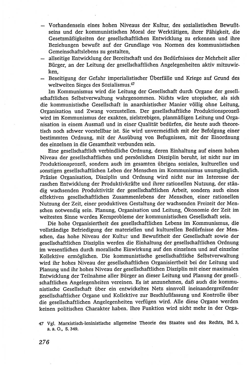 Marxistisch-leninistische (ML) Staats- und Rechtstheorie [Deutsche Demokratische Republik (DDR)], Lehrbuch 1980, Seite 276 (ML St.-R.-Th. DDR Lb. 1980, S. 276)