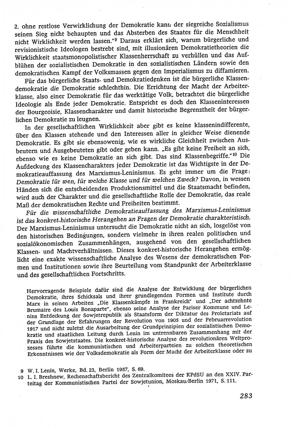 Marxistisch-leninistische (ML) Staats- und Rechtstheorie [Deutsche Demokratische Republik (DDR)], Lehrbuch 1980, Seite 283 (ML St.-R.-Th. DDR Lb. 1980, S. 283)
