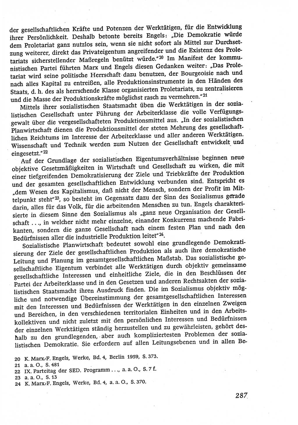 Marxistisch-leninistische (ML) Staats- und Rechtstheorie [Deutsche Demokratische Republik (DDR)], Lehrbuch 1980, Seite 287 (ML St.-R.-Th. DDR Lb. 1980, S. 287)