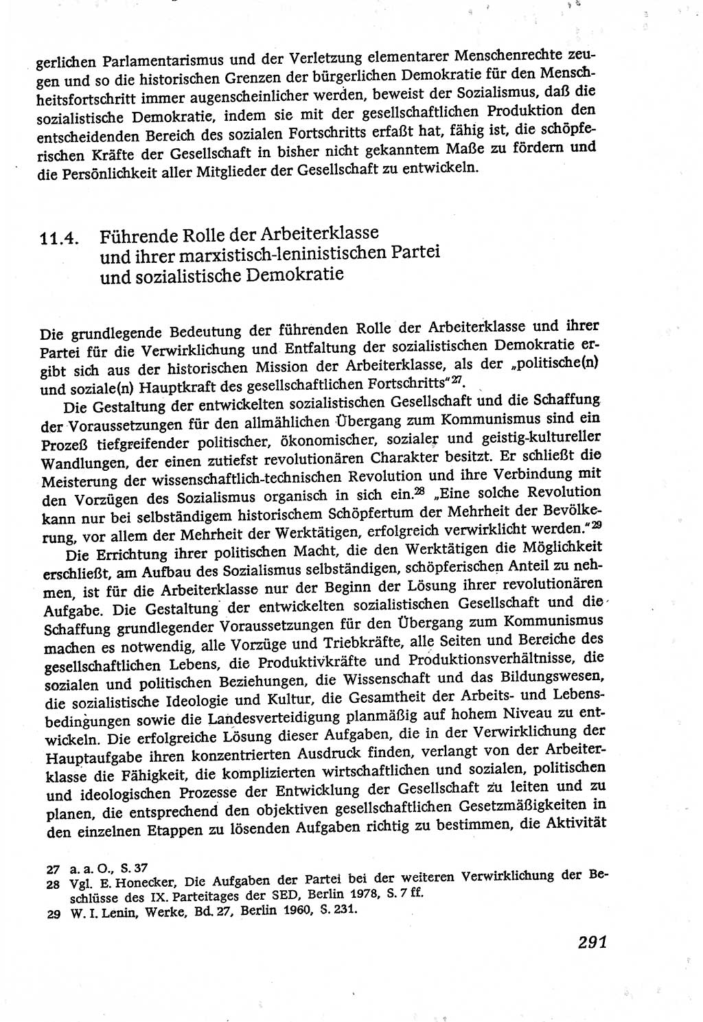 Marxistisch-leninistische (ML) Staats- und Rechtstheorie [Deutsche Demokratische Republik (DDR)], Lehrbuch 1980, Seite 291 (ML St.-R.-Th. DDR Lb. 1980, S. 291)