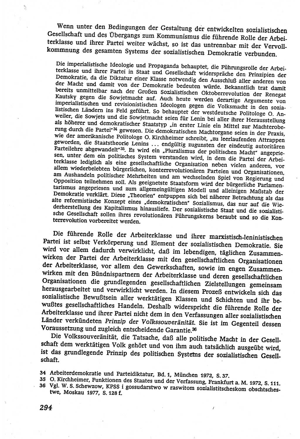 Marxistisch-leninistische (ML) Staats- und Rechtstheorie [Deutsche Demokratische Republik (DDR)], Lehrbuch 1980, Seite 294 (ML St.-R.-Th. DDR Lb. 1980, S. 294)