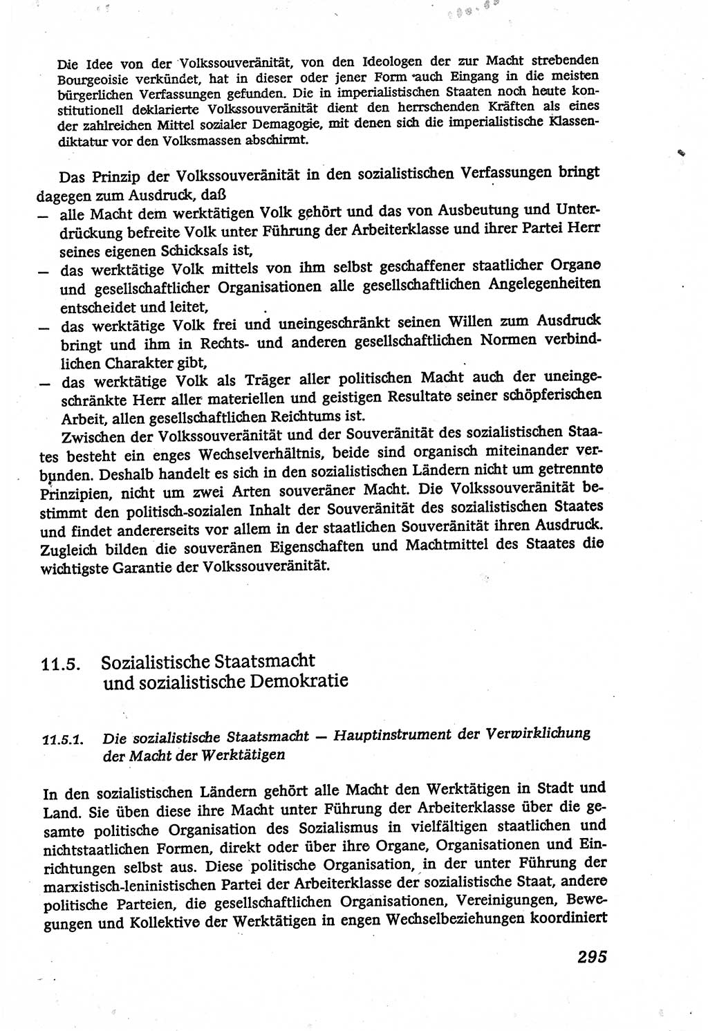Marxistisch-leninistische (ML) Staats- und Rechtstheorie [Deutsche Demokratische Republik (DDR)], Lehrbuch 1980, Seite 295 (ML St.-R.-Th. DDR Lb. 1980, S. 295)