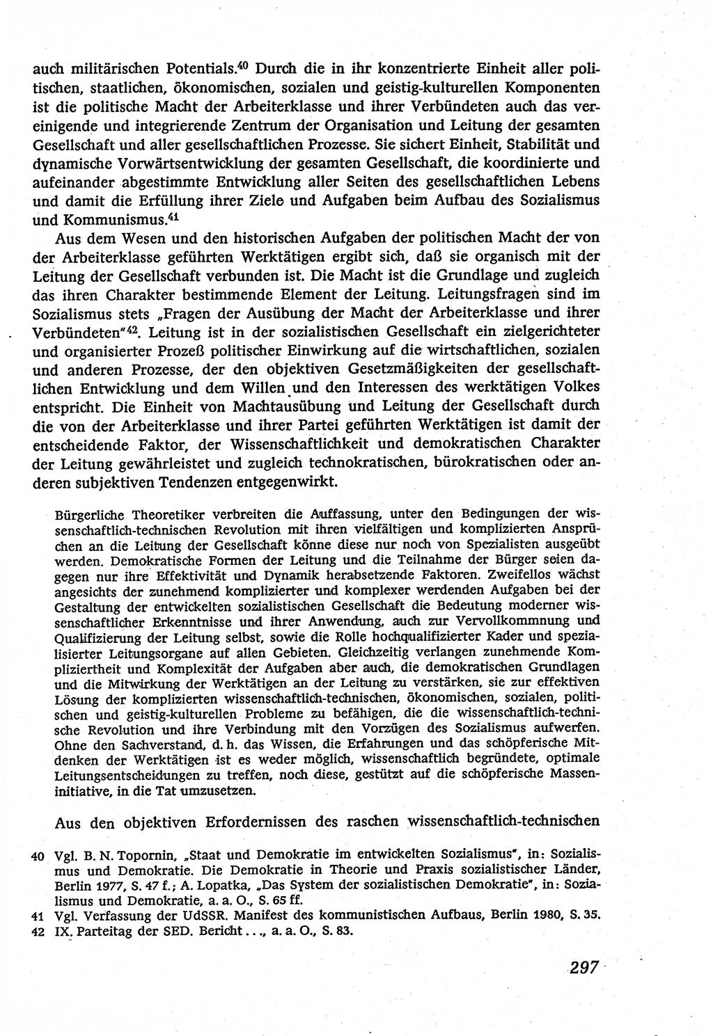 Marxistisch-leninistische (ML) Staats- und Rechtstheorie [Deutsche Demokratische Republik (DDR)], Lehrbuch 1980, Seite 297 (ML St.-R.-Th. DDR Lb. 1980, S. 297)