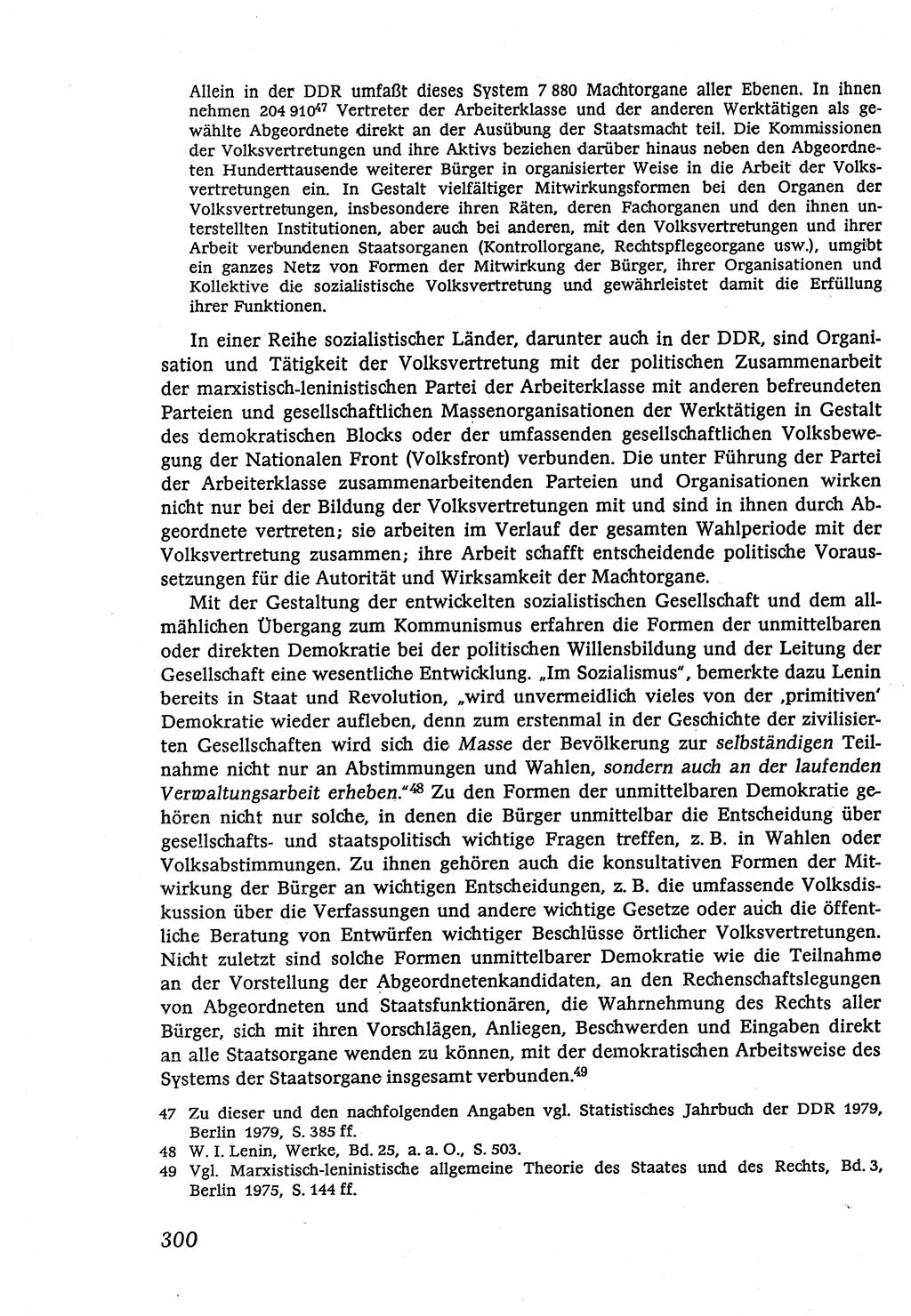 Marxistisch-leninistische (ML) Staats- und Rechtstheorie [Deutsche Demokratische Republik (DDR)], Lehrbuch 1980, Seite 300 (ML St.-R.-Th. DDR Lb. 1980, S. 300)