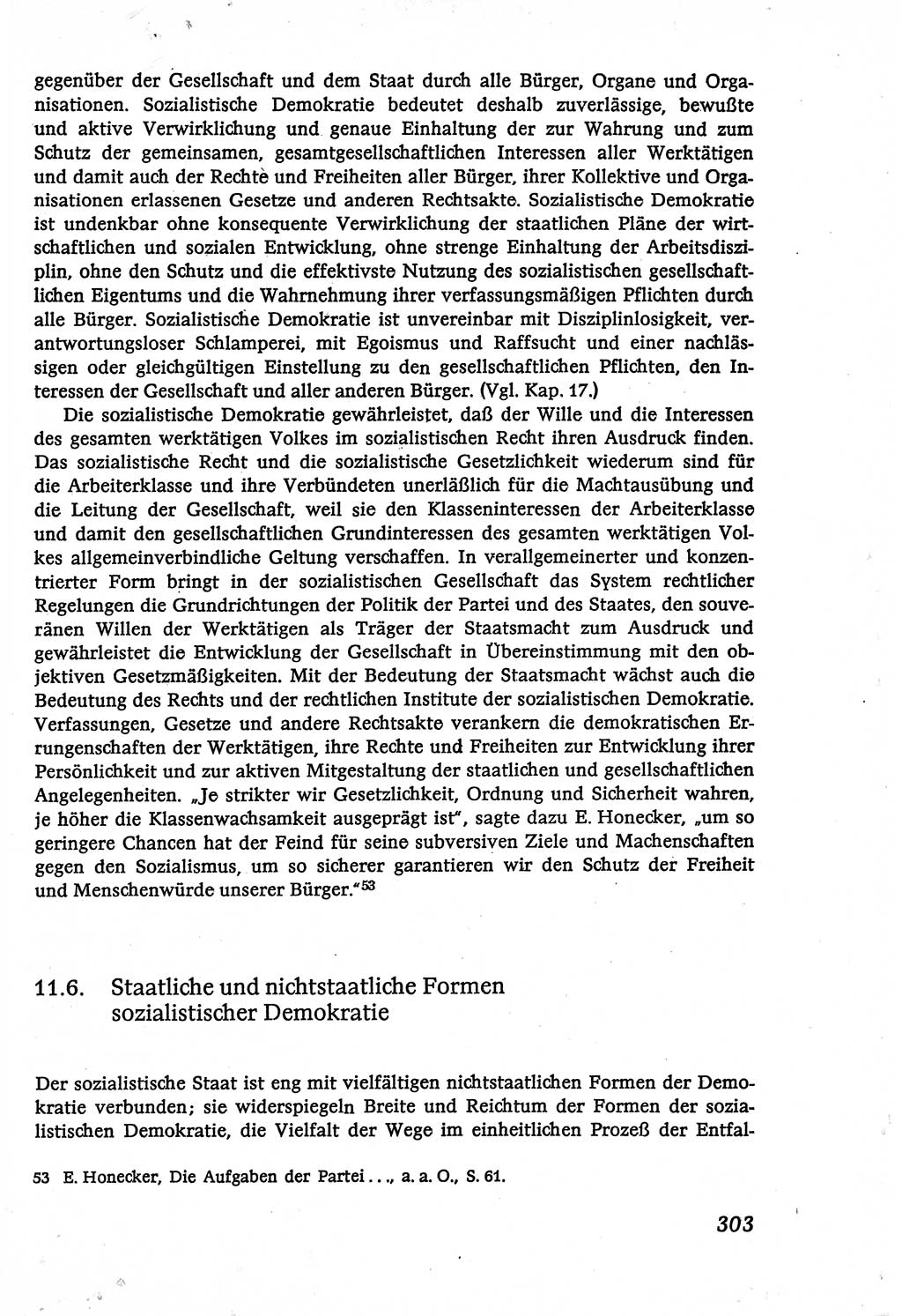 Marxistisch-leninistische (ML) Staats- und Rechtstheorie [Deutsche Demokratische Republik (DDR)], Lehrbuch 1980, Seite 303 (ML St.-R.-Th. DDR Lb. 1980, S. 303)