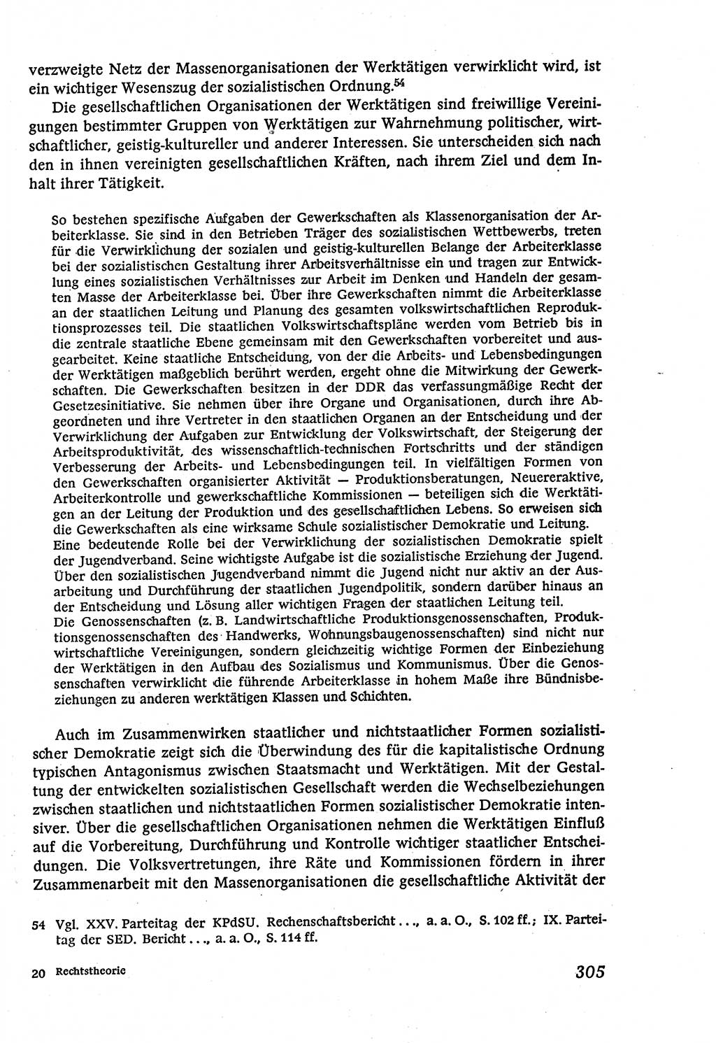 Marxistisch-leninistische (ML) Staats- und Rechtstheorie [Deutsche Demokratische Republik (DDR)], Lehrbuch 1980, Seite 305 (ML St.-R.-Th. DDR Lb. 1980, S. 305)