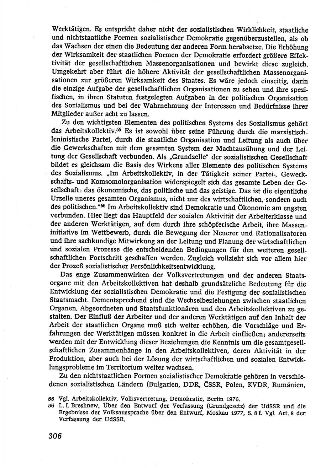 Marxistisch-leninistische (ML) Staats- und Rechtstheorie [Deutsche Demokratische Republik (DDR)], Lehrbuch 1980, Seite 306 (ML St.-R.-Th. DDR Lb. 1980, S. 306)