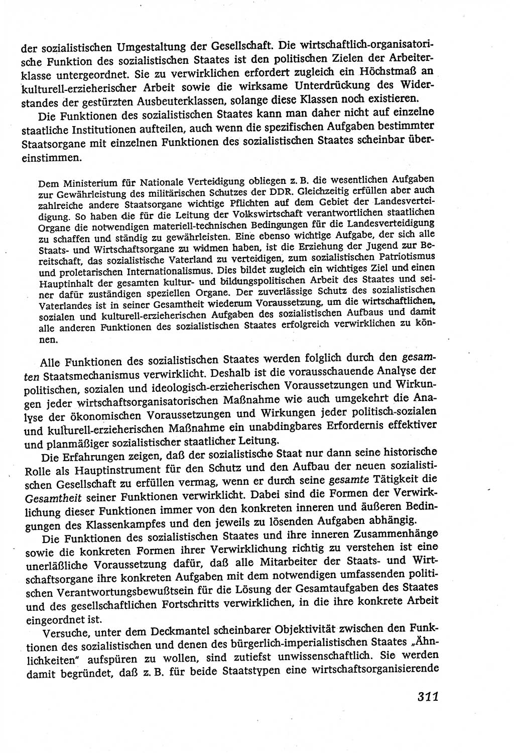 Marxistisch-leninistische (ML) Staats- und Rechtstheorie [Deutsche Demokratische Republik (DDR)], Lehrbuch 1980, Seite 311 (ML St.-R.-Th. DDR Lb. 1980, S. 311)