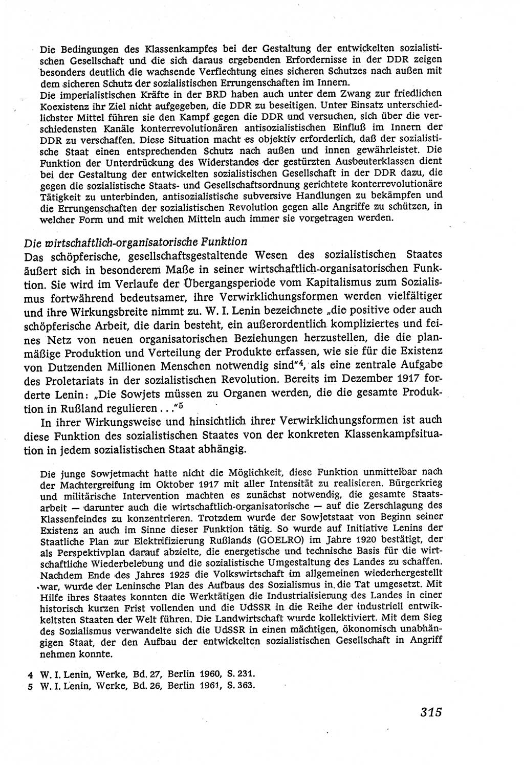 Marxistisch-leninistische (ML) Staats- und Rechtstheorie [Deutsche Demokratische Republik (DDR)], Lehrbuch 1980, Seite 315 (ML St.-R.-Th. DDR Lb. 1980, S. 315)