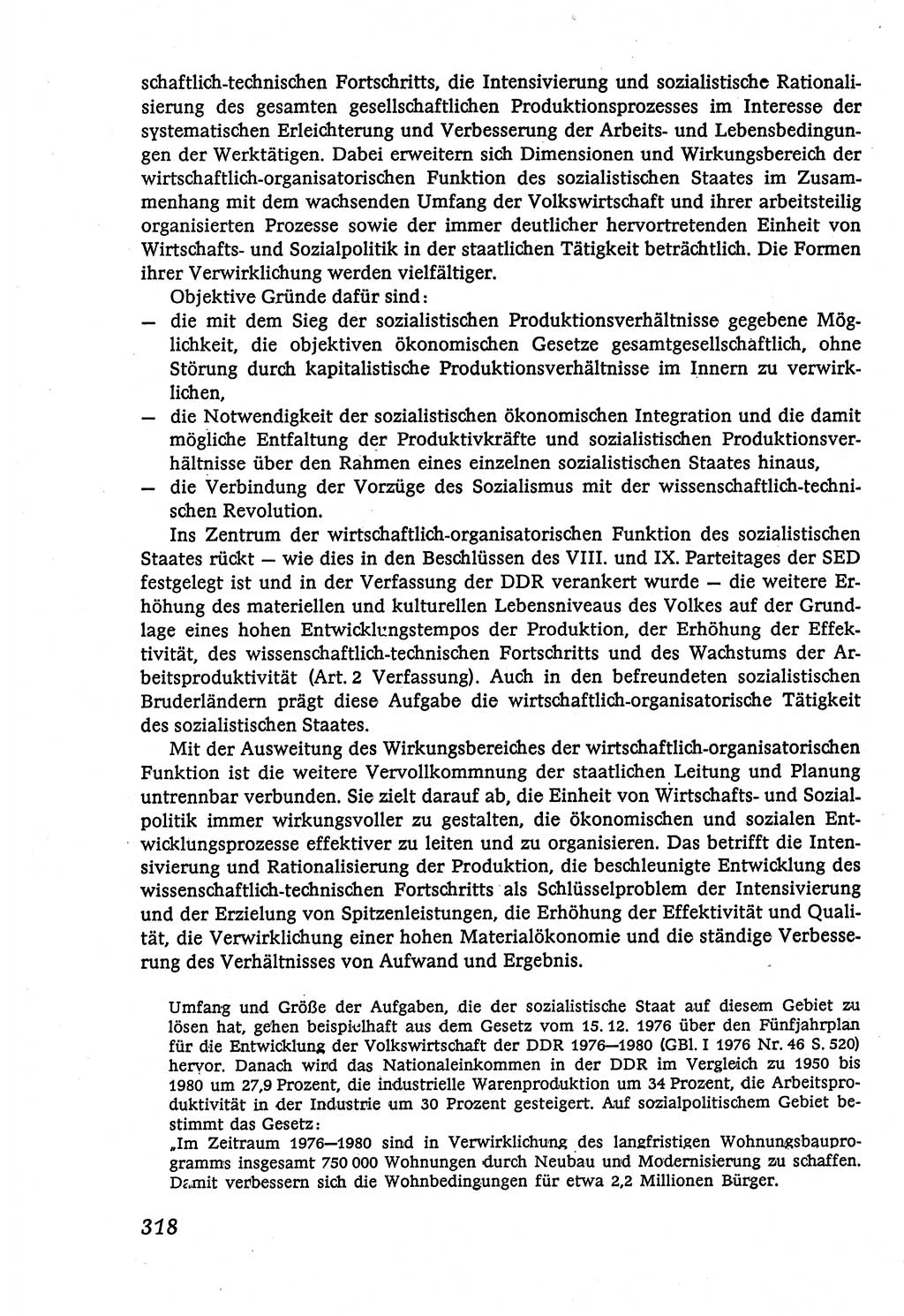Marxistisch-leninistische (ML) Staats- und Rechtstheorie [Deutsche Demokratische Republik (DDR)], Lehrbuch 1980, Seite 318 (ML St.-R.-Th. DDR Lb. 1980, S. 318)