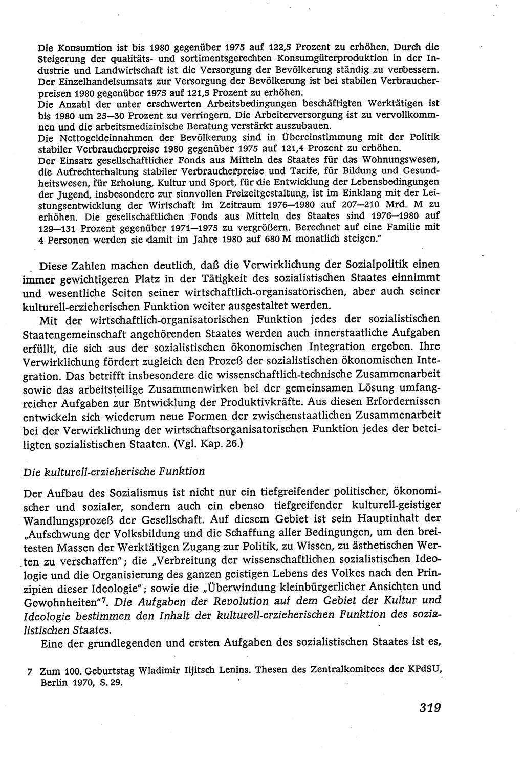 Marxistisch-leninistische (ML) Staats- und Rechtstheorie [Deutsche Demokratische Republik (DDR)], Lehrbuch 1980, Seite 319 (ML St.-R.-Th. DDR Lb. 1980, S. 319)
