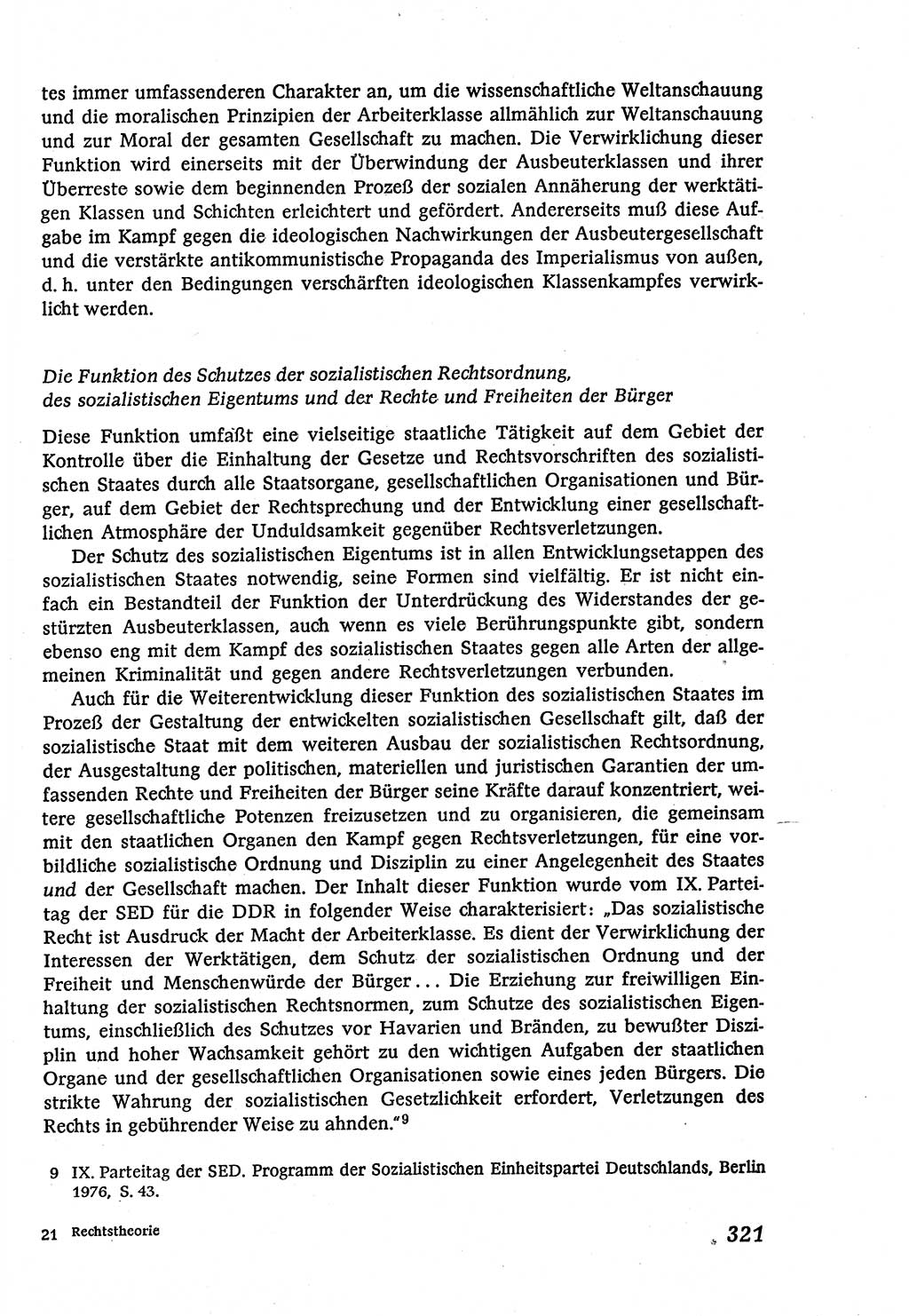Marxistisch-leninistische (ML) Staats- und Rechtstheorie [Deutsche Demokratische Republik (DDR)], Lehrbuch 1980, Seite 321 (ML St.-R.-Th. DDR Lb. 1980, S. 321)