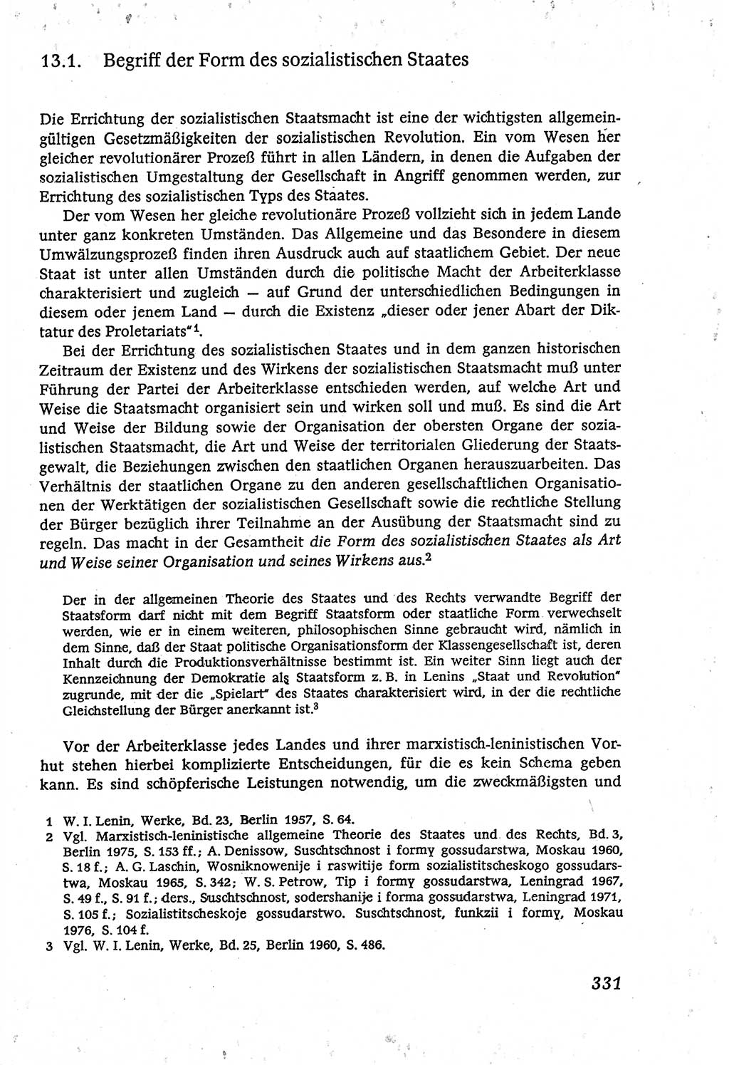 Marxistisch-leninistische (ML) Staats- und Rechtstheorie [Deutsche Demokratische Republik (DDR)], Lehrbuch 1980, Seite 331 (ML St.-R.-Th. DDR Lb. 1980, S. 331)