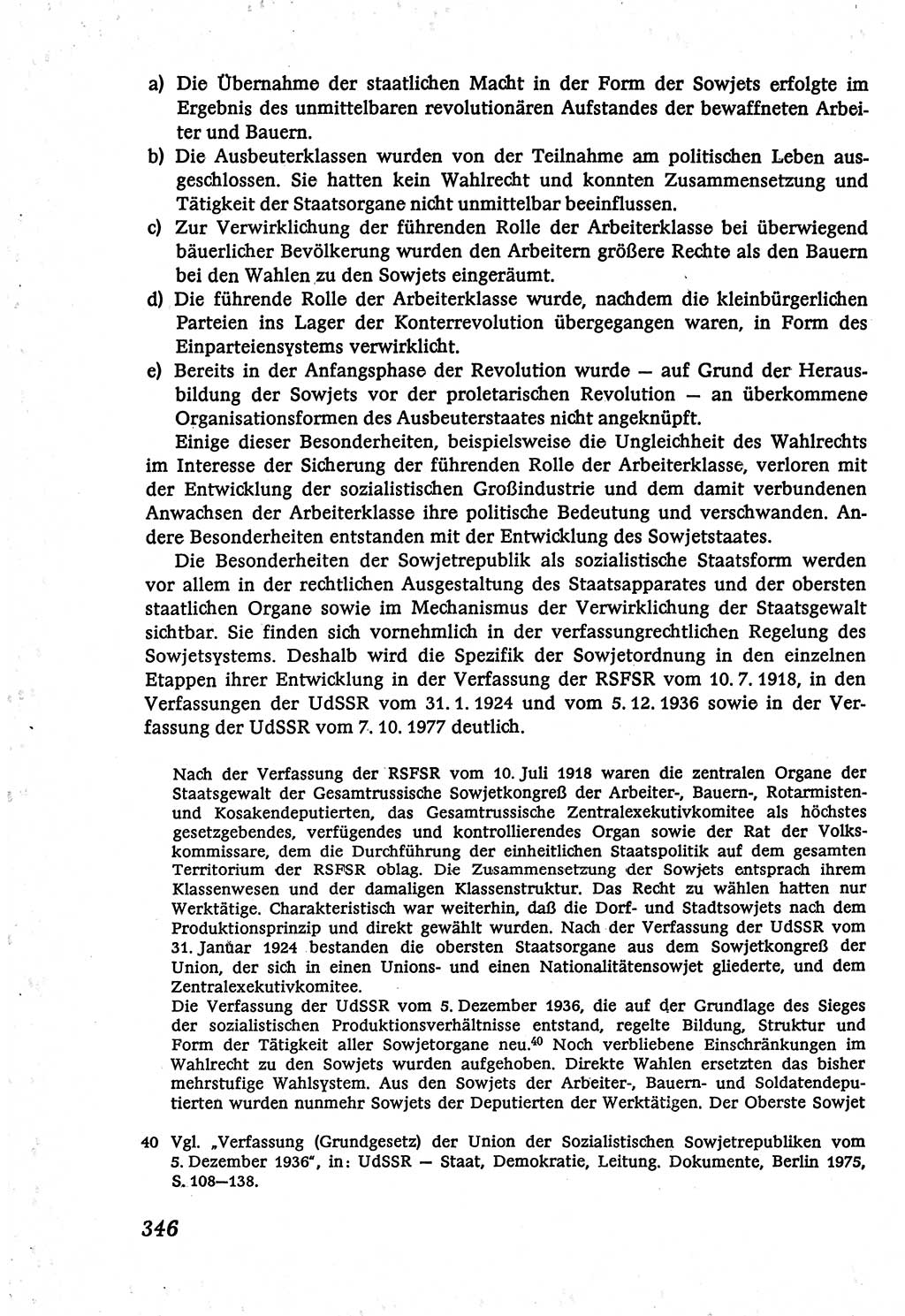 Marxistisch-leninistische (ML) Staats- und Rechtstheorie [Deutsche Demokratische Republik (DDR)], Lehrbuch 1980, Seite 346 (ML St.-R.-Th. DDR Lb. 1980, S. 346)