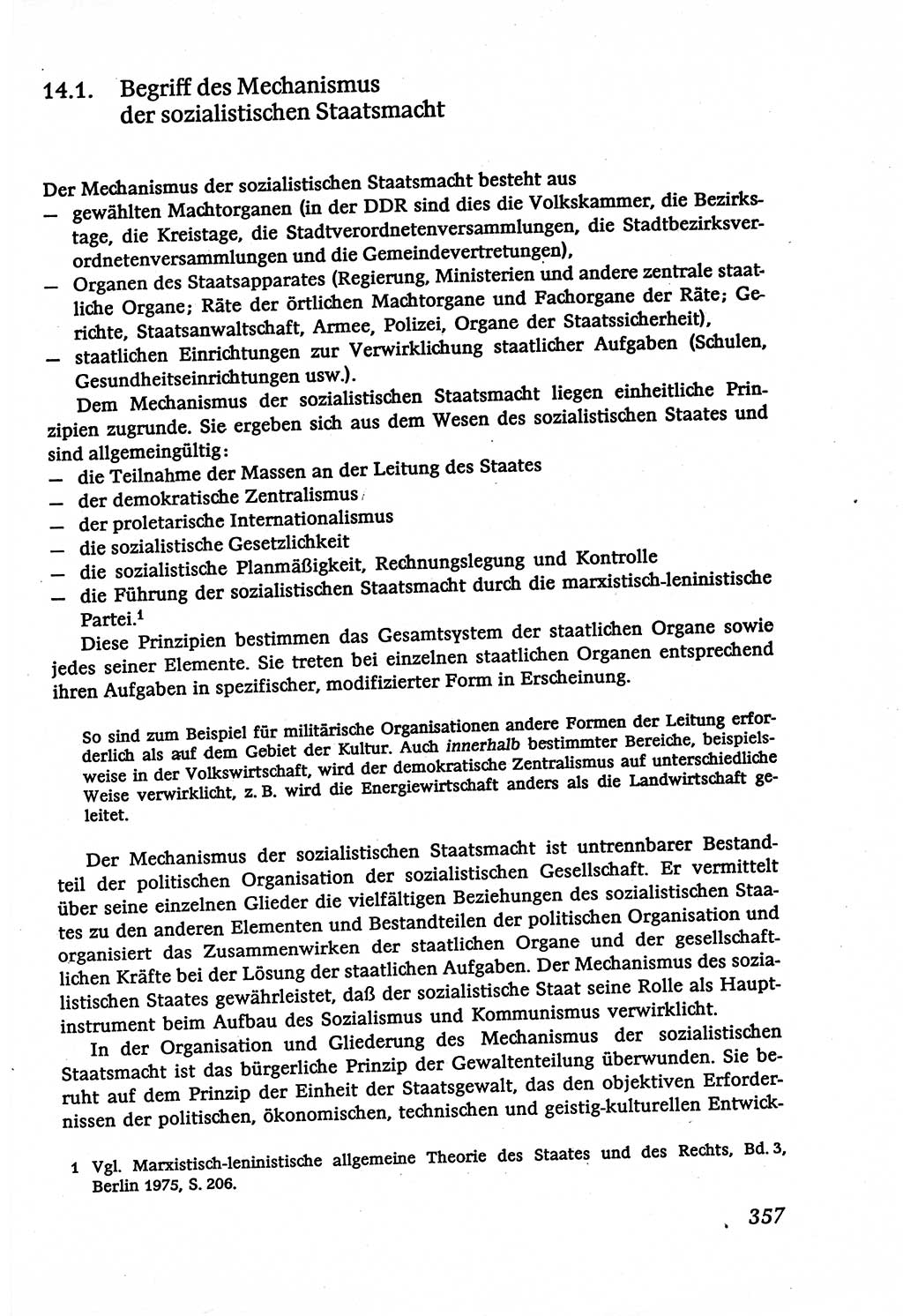 Marxistisch-leninistische (ML) Staats- und Rechtstheorie [Deutsche Demokratische Republik (DDR)], Lehrbuch 1980, Seite 357 (ML St.-R.-Th. DDR Lb. 1980, S. 357)