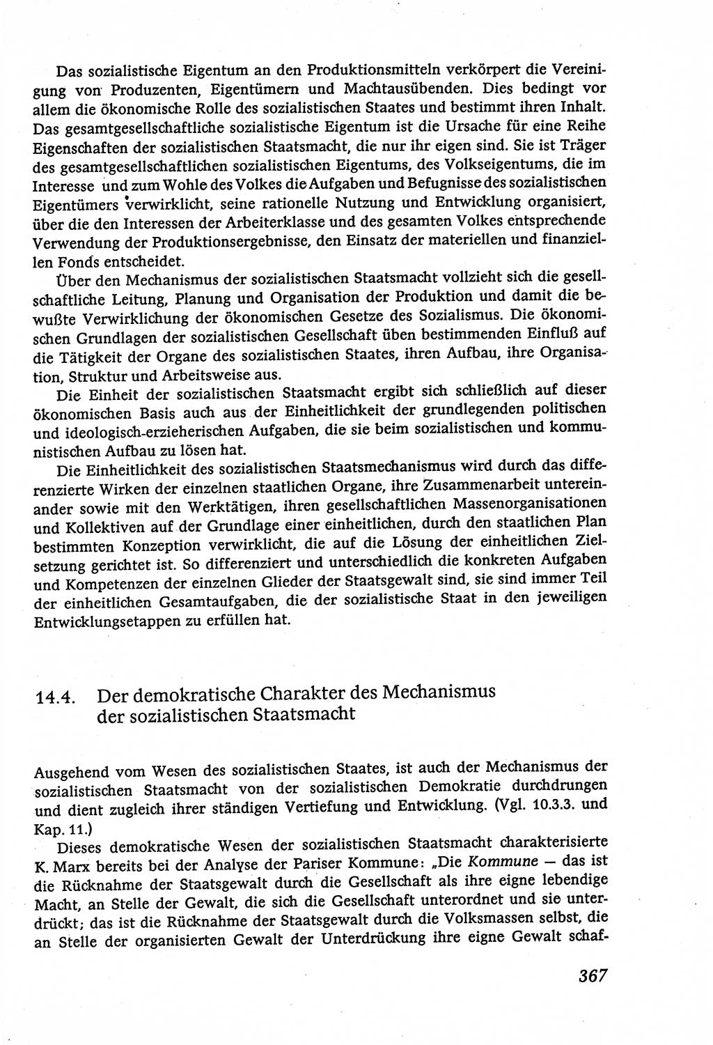 Marxistisch-leninistische (ML) Staats- und Rechtstheorie [Deutsche Demokratische Republik (DDR)], Lehrbuch 1980, Seite 367 (ML St.-R.-Th. DDR Lb. 1980, S. 367)