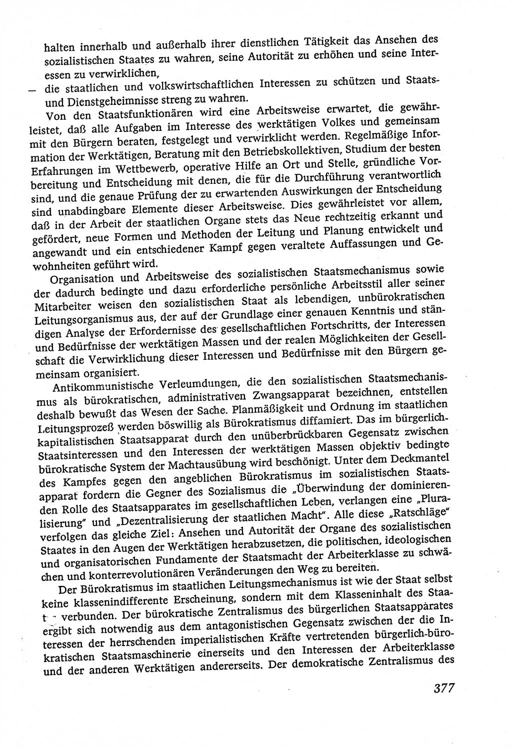 Marxistisch-leninistische (ML) Staats- und Rechtstheorie [Deutsche Demokratische Republik (DDR)], Lehrbuch 1980, Seite 377 (ML St.-R.-Th. DDR Lb. 1980, S. 377)