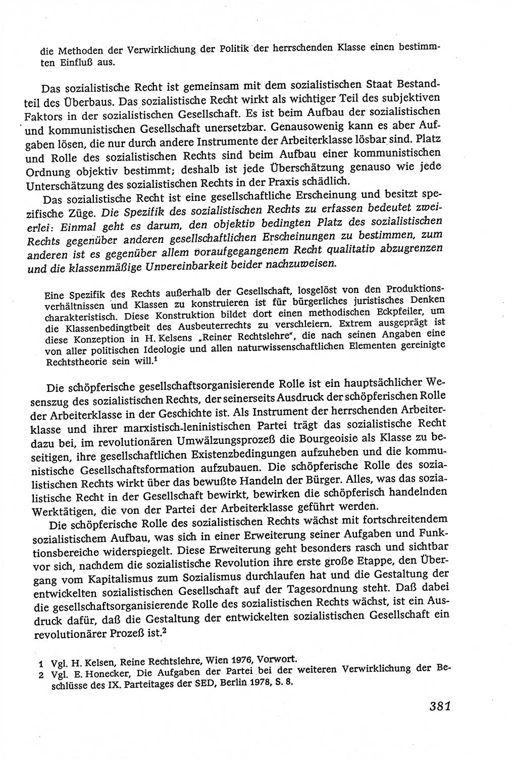 Marxistisch-leninistische (ML) Staats- und Rechtstheorie [Deutsche Demokratische Republik (DDR)], Lehrbuch 1980, Seite 381 (ML St.-R.-Th. DDR Lb. 1980, S. 381)