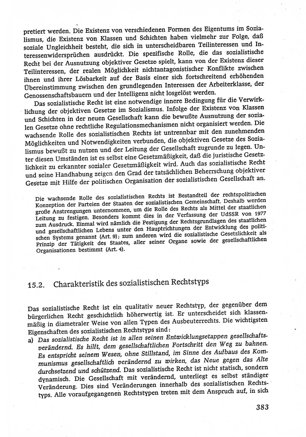 Marxistisch-leninistische (ML) Staats- und Rechtstheorie [Deutsche Demokratische Republik (DDR)], Lehrbuch 1980, Seite 383 (ML St.-R.-Th. DDR Lb. 1980, S. 383)