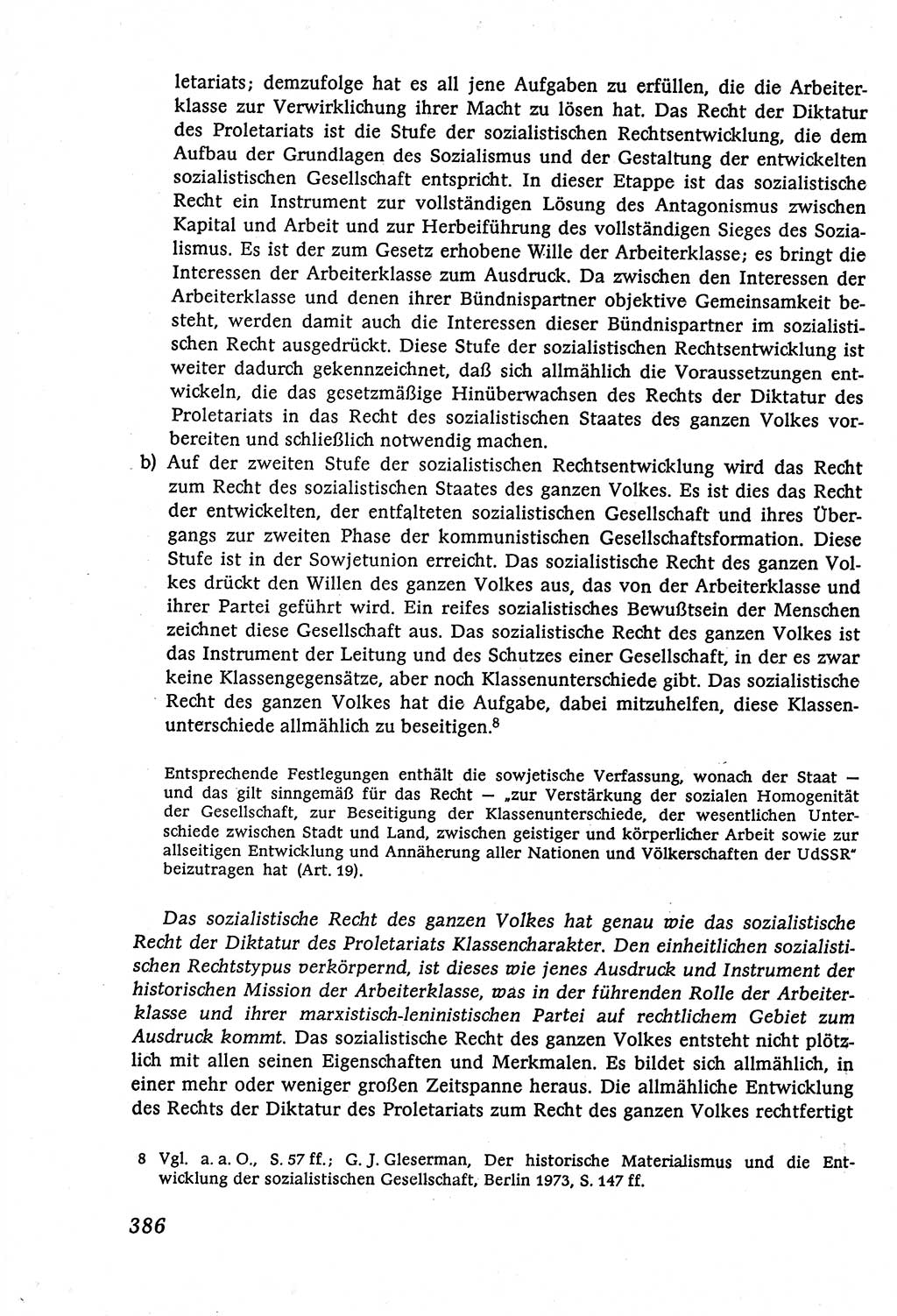 Marxistisch-leninistische (ML) Staats- und Rechtstheorie [Deutsche Demokratische Republik (DDR)], Lehrbuch 1980, Seite 386 (ML St.-R.-Th. DDR Lb. 1980, S. 386)