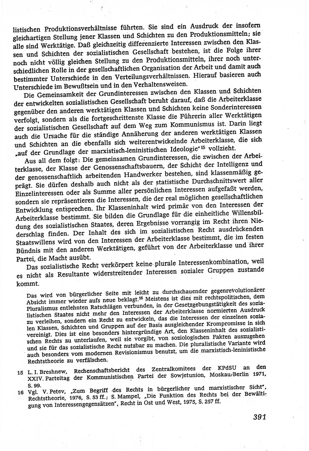 Marxistisch-leninistische (ML) Staats- und Rechtstheorie [Deutsche Demokratische Republik (DDR)], Lehrbuch 1980, Seite 391 (ML St.-R.-Th. DDR Lb. 1980, S. 391)