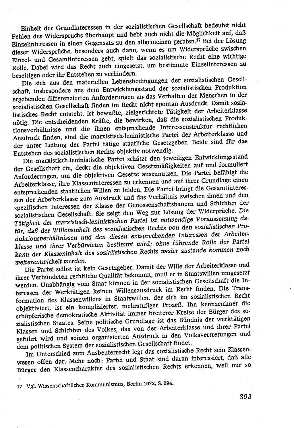 Marxistisch-leninistische (ML) Staats- und Rechtstheorie [Deutsche Demokratische Republik (DDR)], Lehrbuch 1980, Seite 393 (ML St.-R.-Th. DDR Lb. 1980, S. 393)