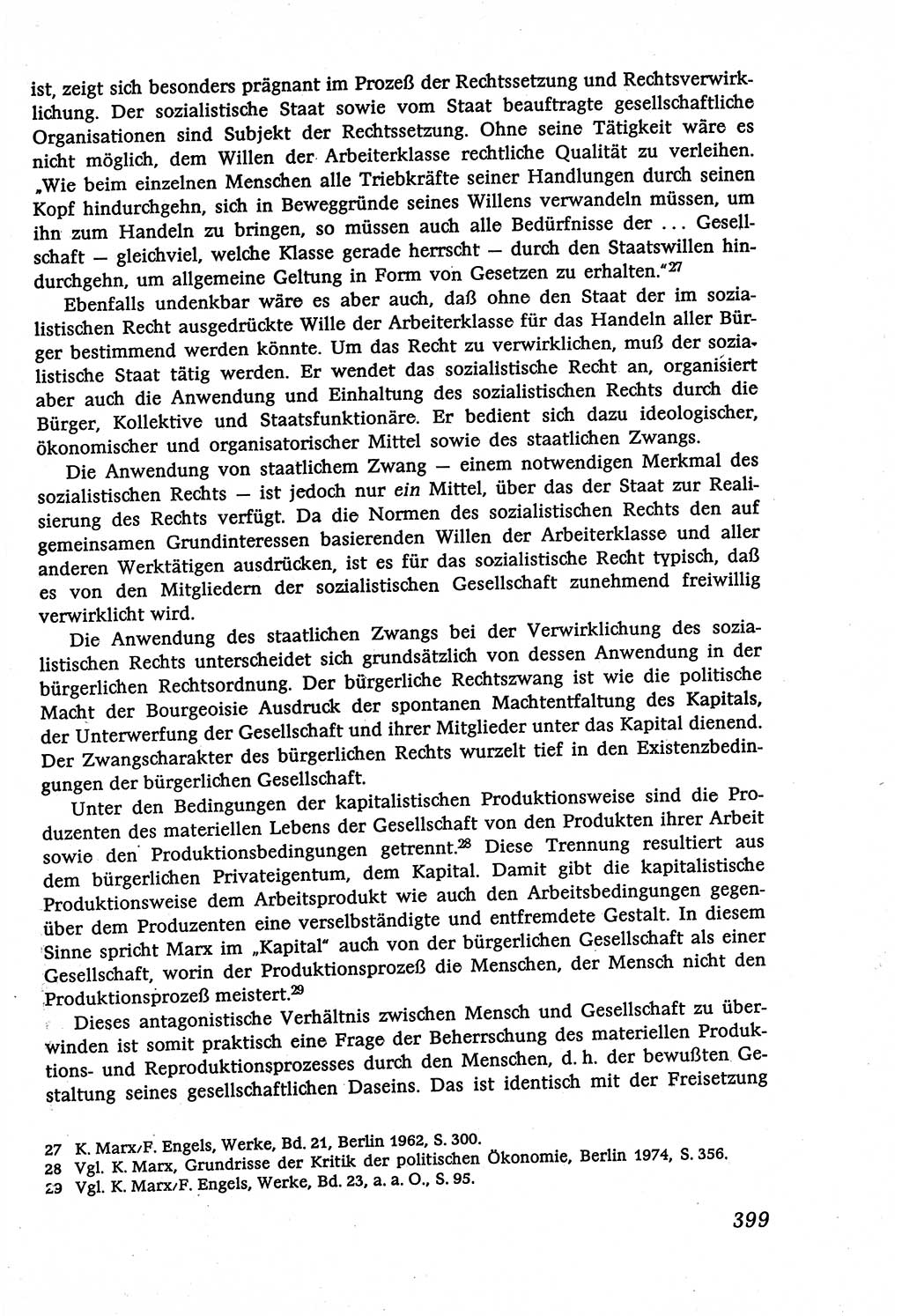 Marxistisch-leninistische (ML) Staats- und Rechtstheorie [Deutsche Demokratische Republik (DDR)], Lehrbuch 1980, Seite 399 (ML St.-R.-Th. DDR Lb. 1980, S. 399)