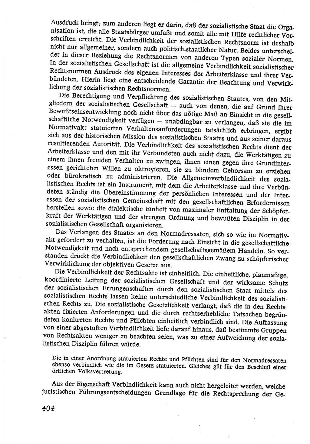 Marxistisch-leninistische (ML) Staats- und Rechtstheorie [Deutsche Demokratische Republik (DDR)], Lehrbuch 1980, Seite 404 (ML St.-R.-Th. DDR Lb. 1980, S. 404)