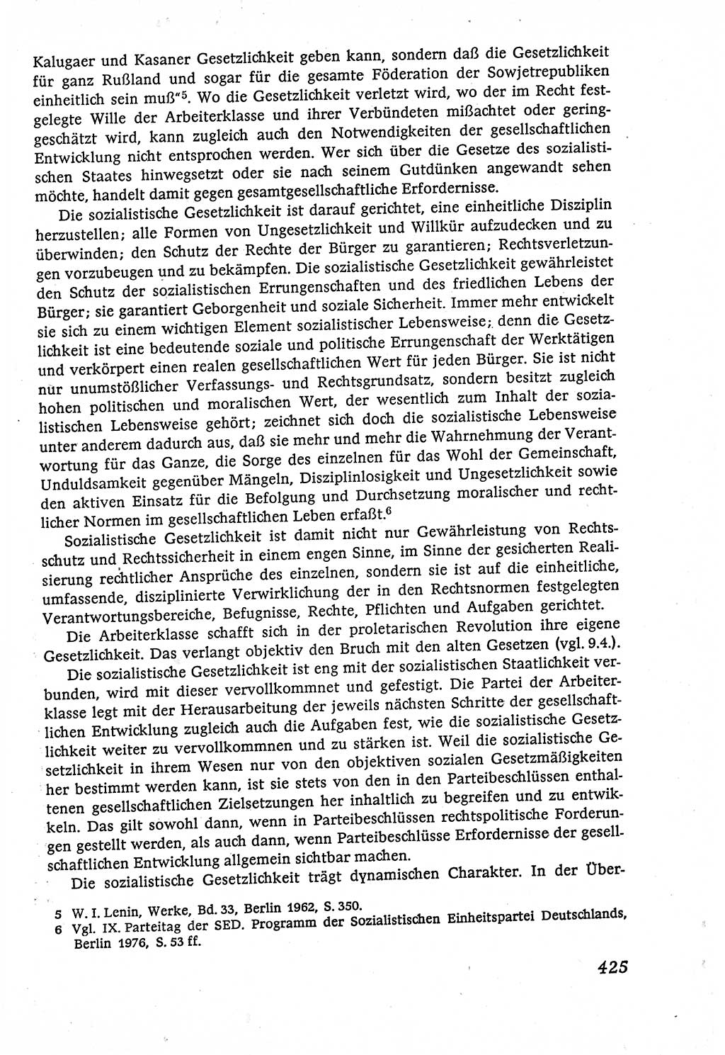 Marxistisch-leninistische (ML) Staats- und Rechtstheorie [Deutsche Demokratische Republik (DDR)], Lehrbuch 1980, Seite 425 (ML St.-R.-Th. DDR Lb. 1980, S. 425)